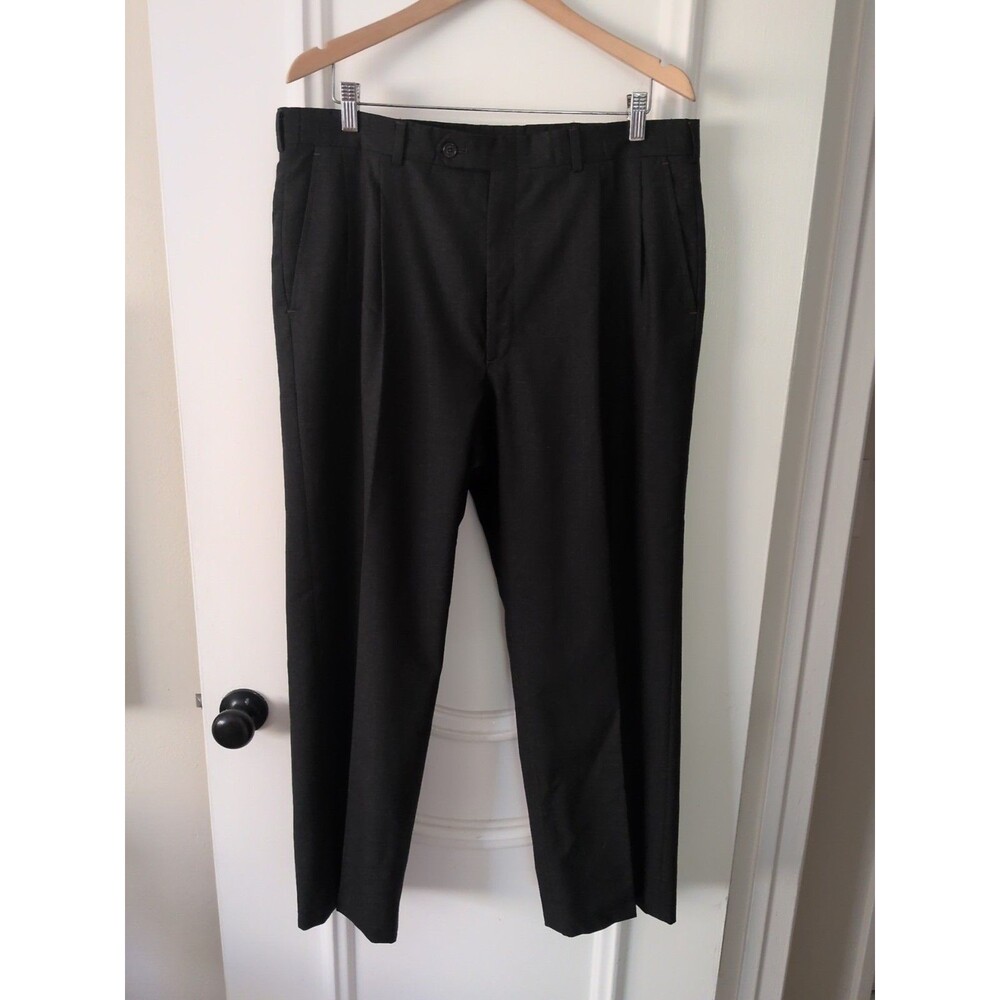 Burberry Dark Grey Wool Slacks 36x28 1/2